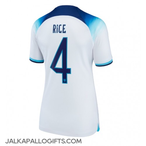 Englanti Declan Rice #4 Kotipaita Naiset MM-kisat 2022 Lyhythihainen